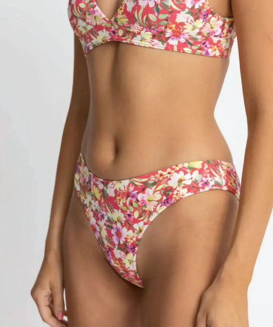 Damen-Freizeithose mit Blumenmuster