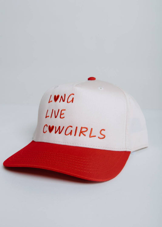 Women's Long Live Cowgirls Trucker Hat