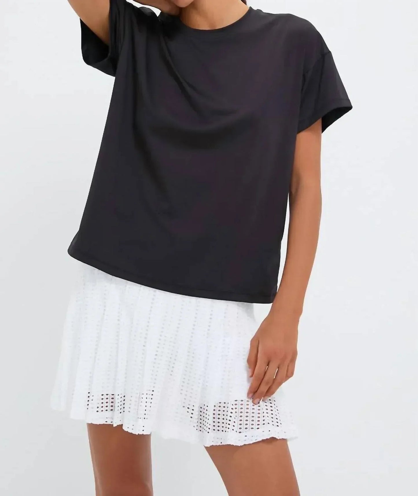 Kurzärmeliges Performance-Jersey-T-Shirt Ryan im Boyfriend-Stil