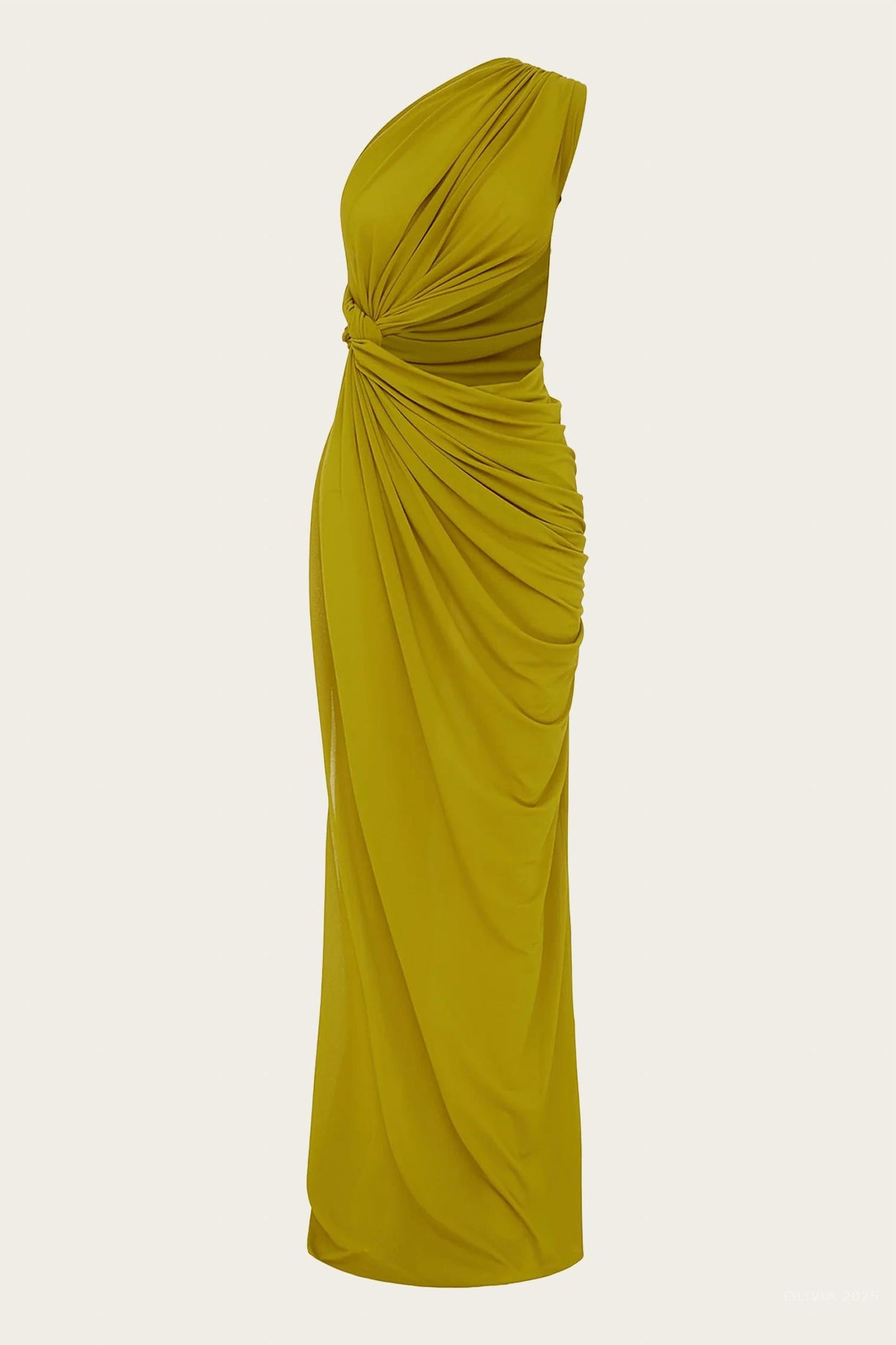 Ein-Schulter-Drapierkleid