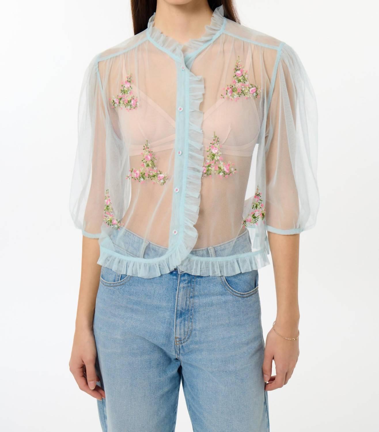 Bloom Tulle Blouse