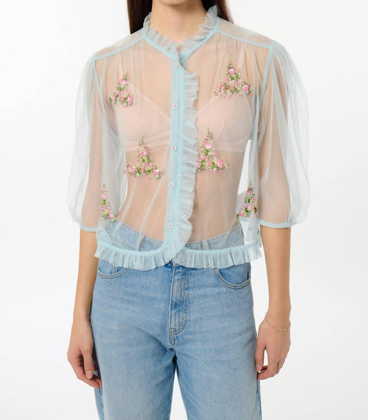 Bloom Tulle Blouse