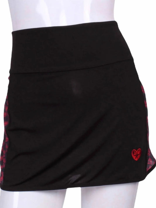 Women's Straight Heart Mesh Skirt