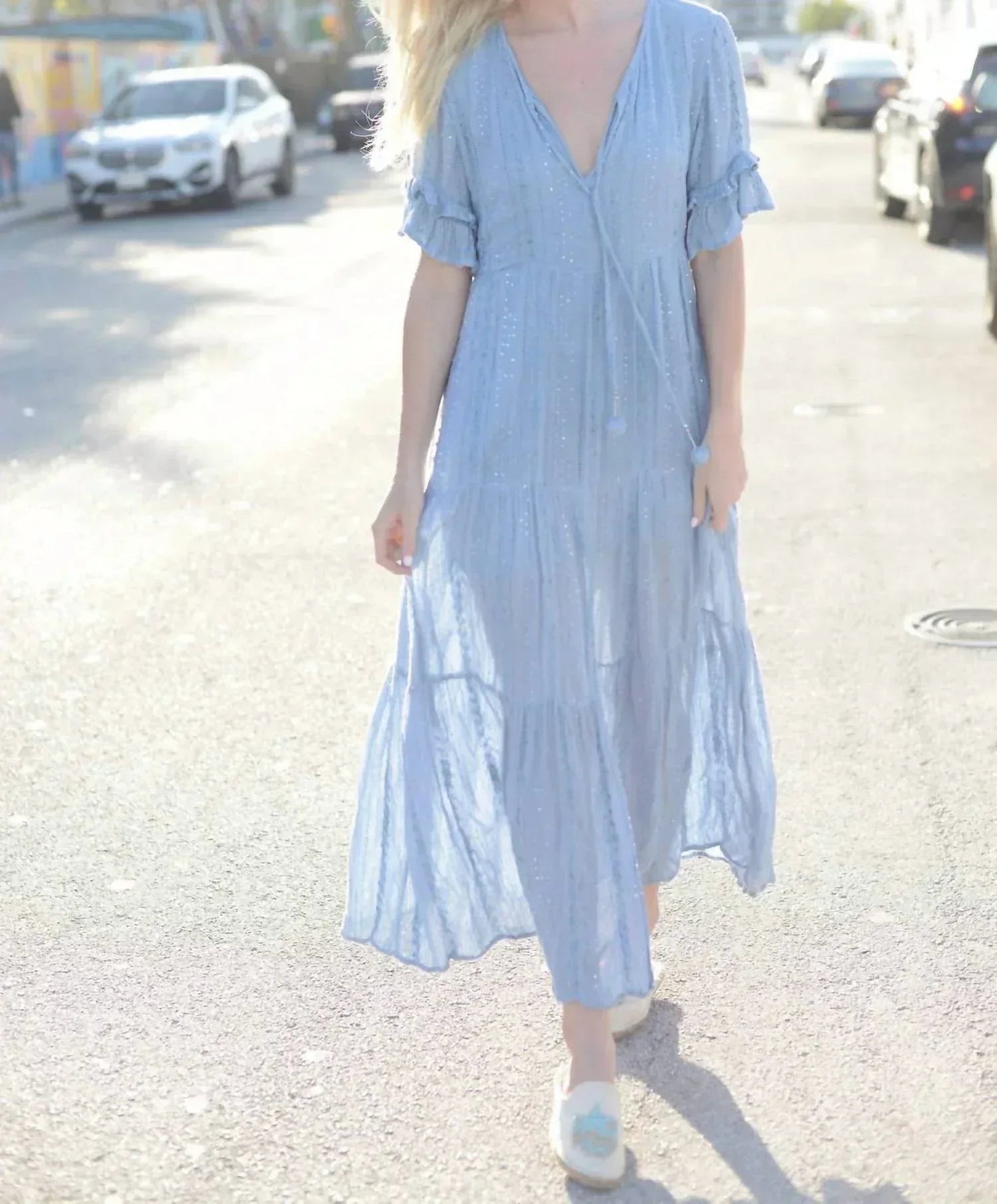 Periwinkle Shimmer Dress