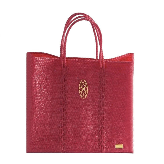 Women's Medium Woven Shoulder Strap Tote Bag