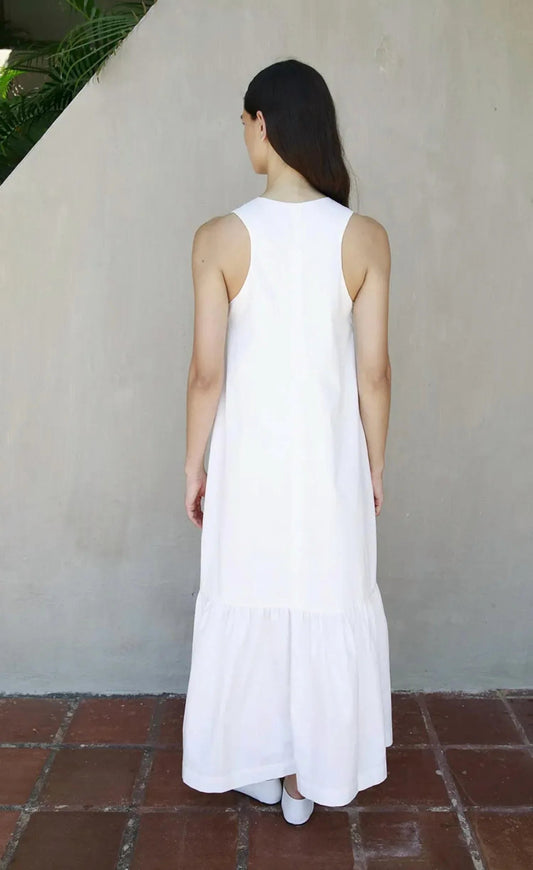 Adamo Button Front Maxi Dress