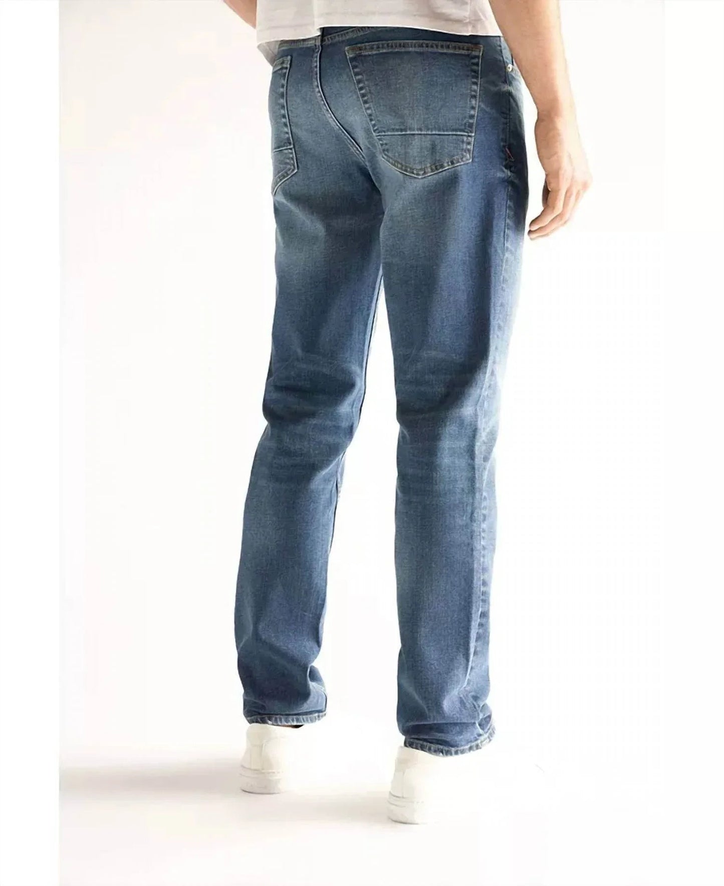 Slim Straight Stretch Denim Jeans