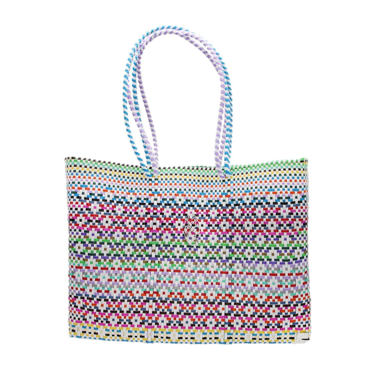 Damen gewebte Tote Bag mit Muster und Clutch