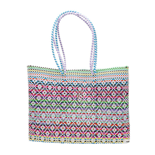 Women's Travel Woven Patterned Tote Bag With Clutch