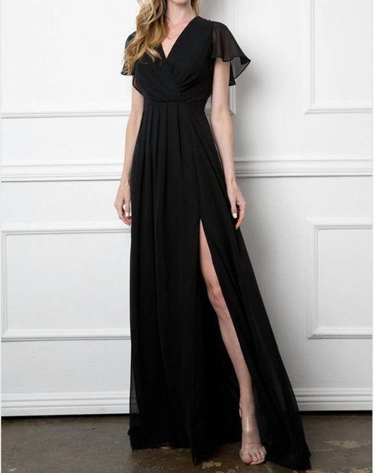 Maxikleid mit V-Ausschnitt
