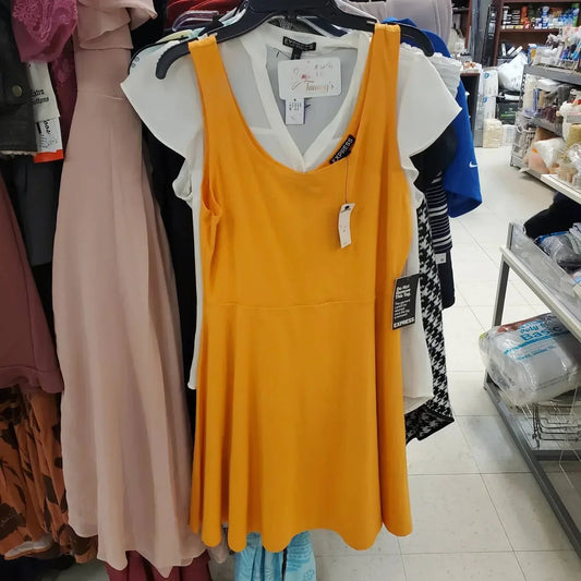 Women's Stretch A-Line Zip Sleeveless Sundress