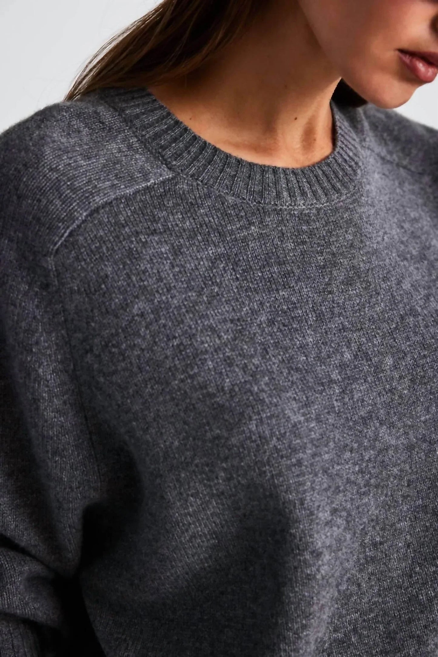 Amara Cashmere Long Sleeve Crop Top