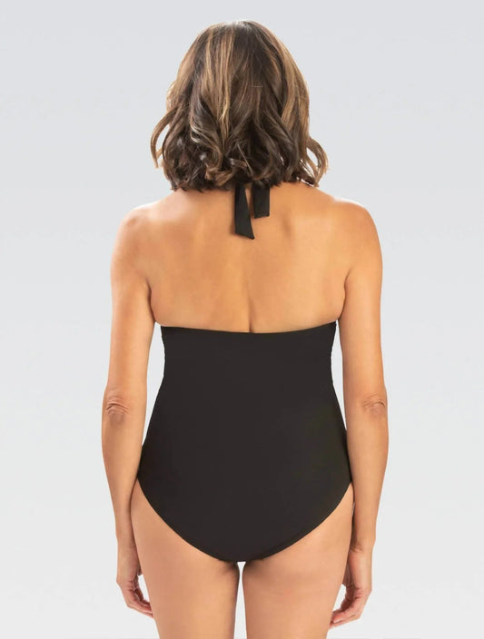 Aquashape Solid Sweetheart One-piece Swimdress
