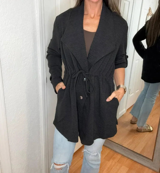 Belinda Textured Layering Jacket