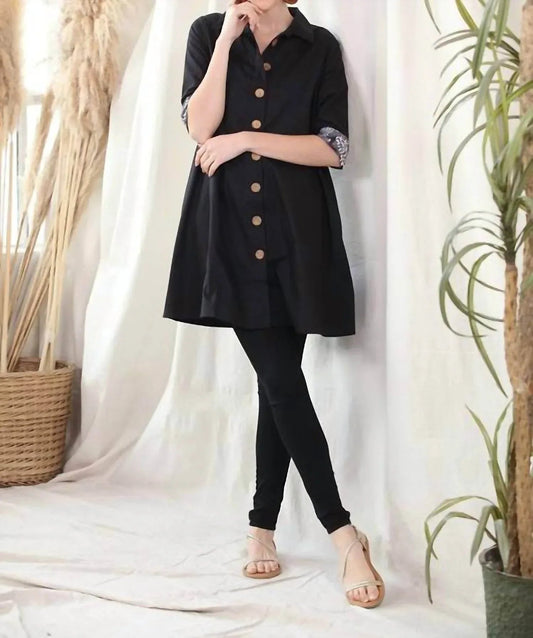 A-Line Jacket With Buttons & Pockets