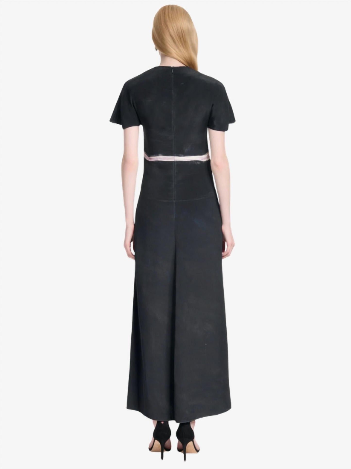 Midi-Kleid aus Seide mit Gänseblümchenmuster