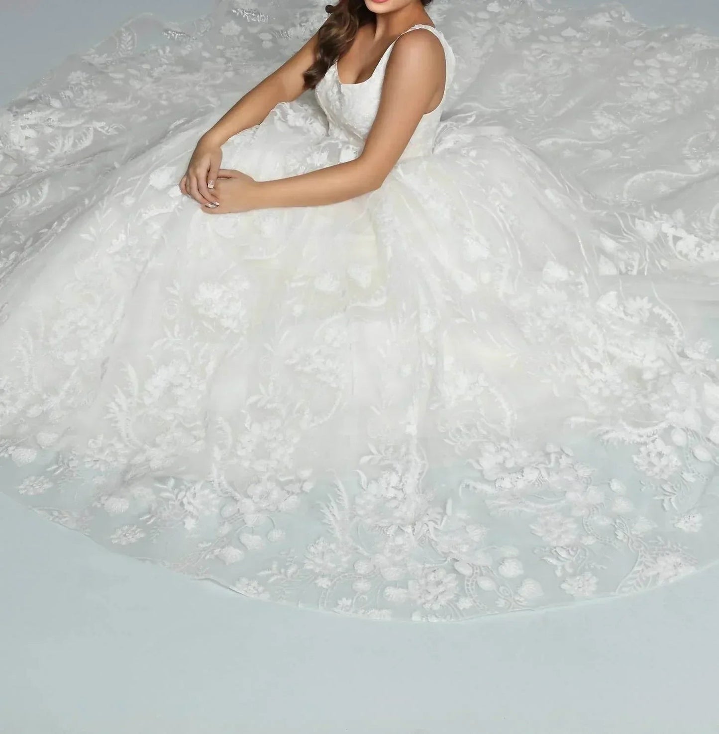 Glitter Tulle Ball Gown