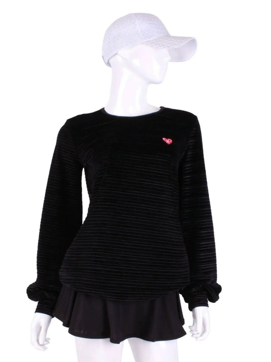 Women's Striped Long Sleeve Warm Up Top