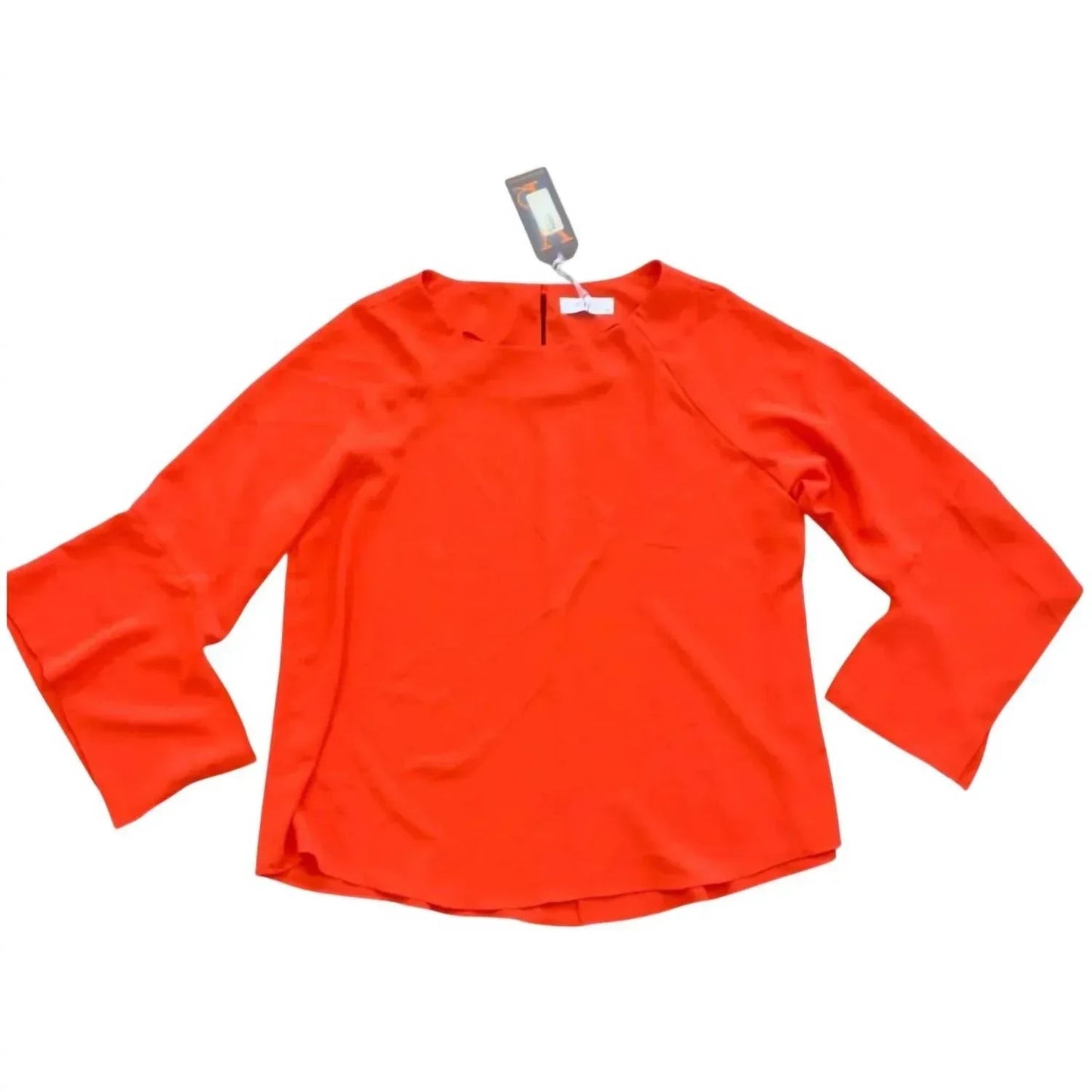 Damen-Bluse mit 3/4-Ärmeln und Textur