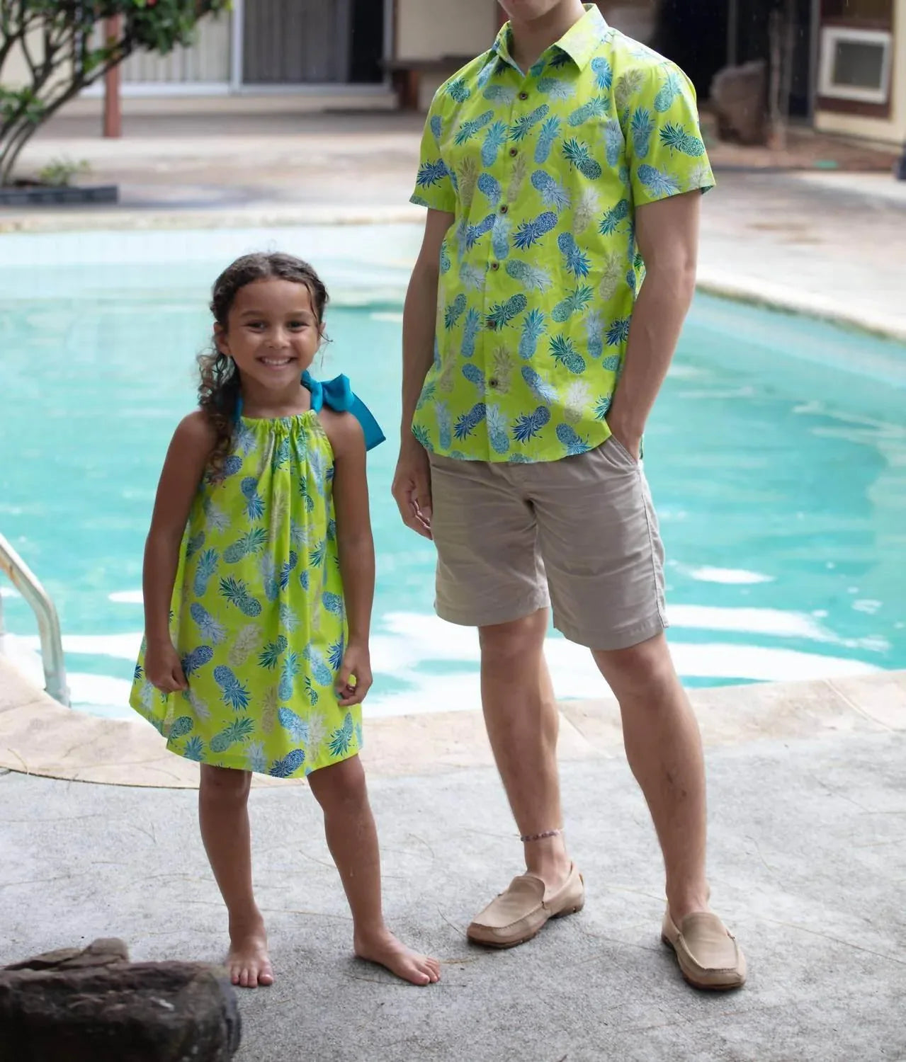 Girls Pineapples Signature Ribbon Dress