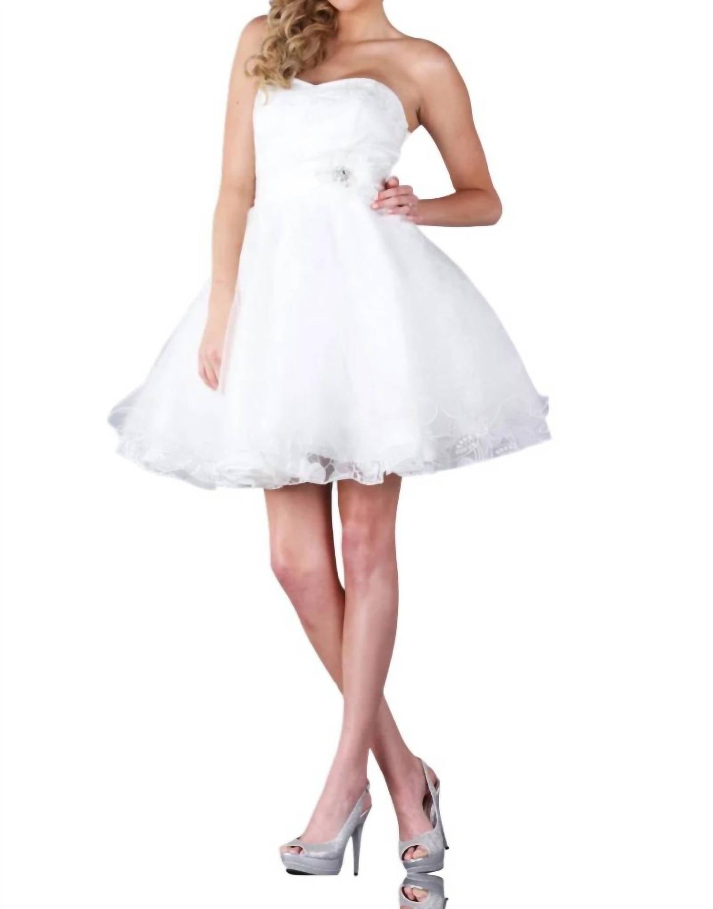 Strapless Sweetheart Short Dress
