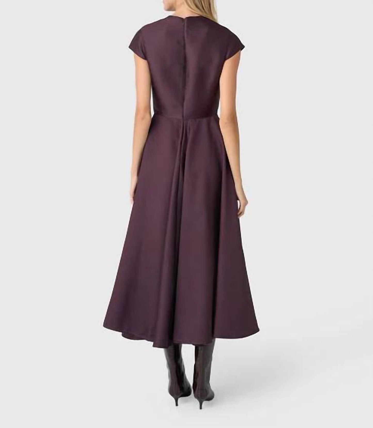 Blumenbedrucktes Kleid mit Kappenärmeln
