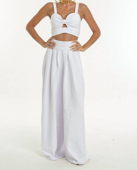 Celestial Crop Top And Pant Two-piece Set
