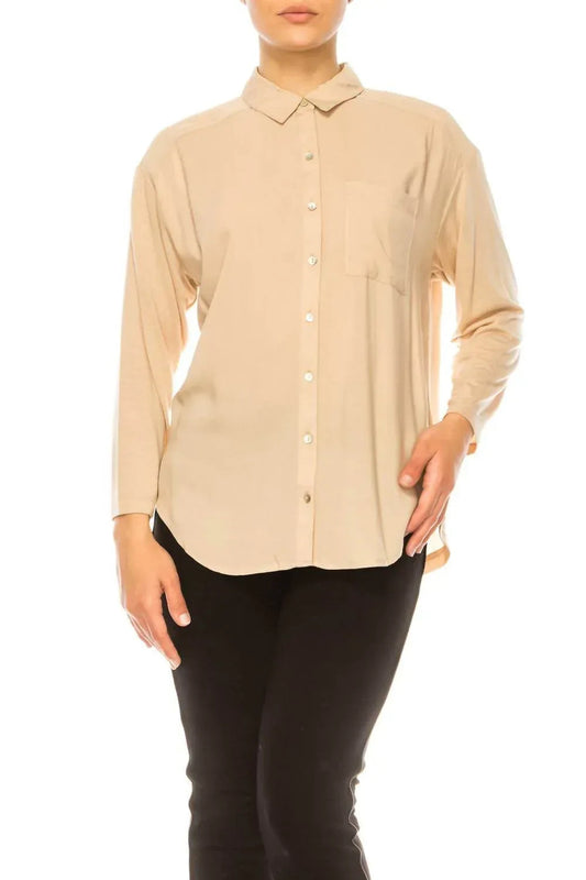 Double-fabric Long Sleeve Shirt