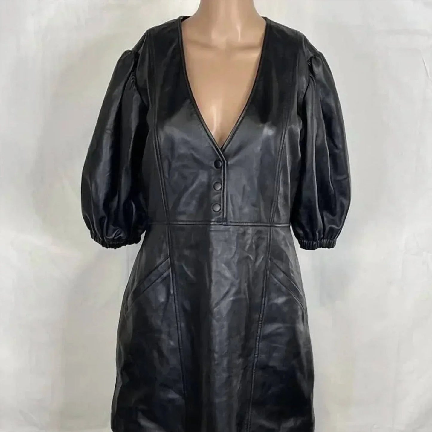 Damen Katie Minikleid mit Puffärmeln