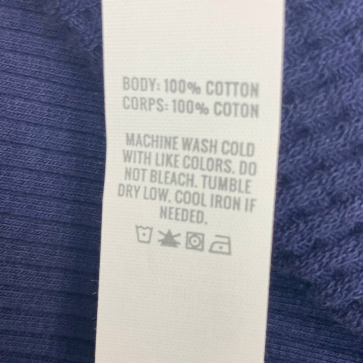Damen Langarmshirt mit Rundhalsausschnitt aus Baumwolle und Waffelstruktur