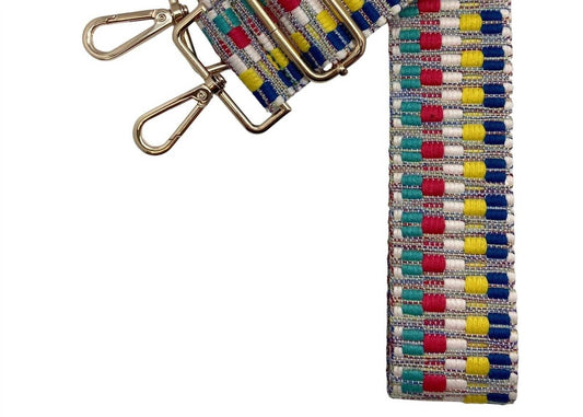 Women's Multicolor Kota Woven Boho Adjustable Crossbody Bag Strap