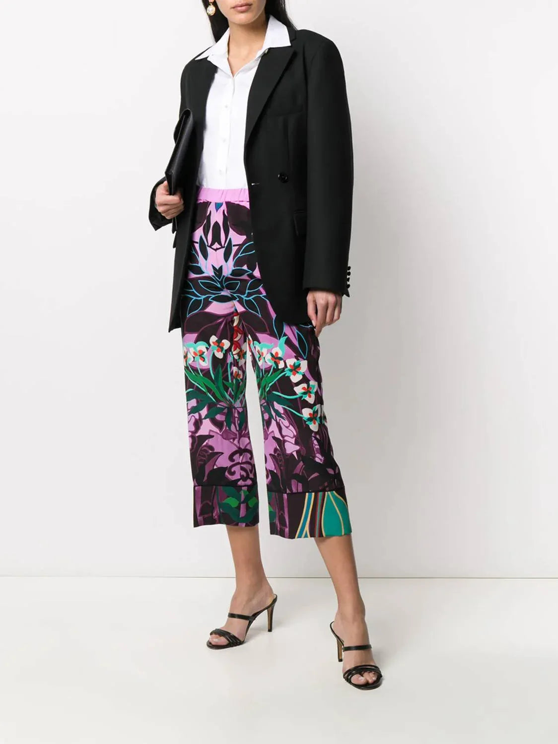 Culottes mit Orchideenmuster