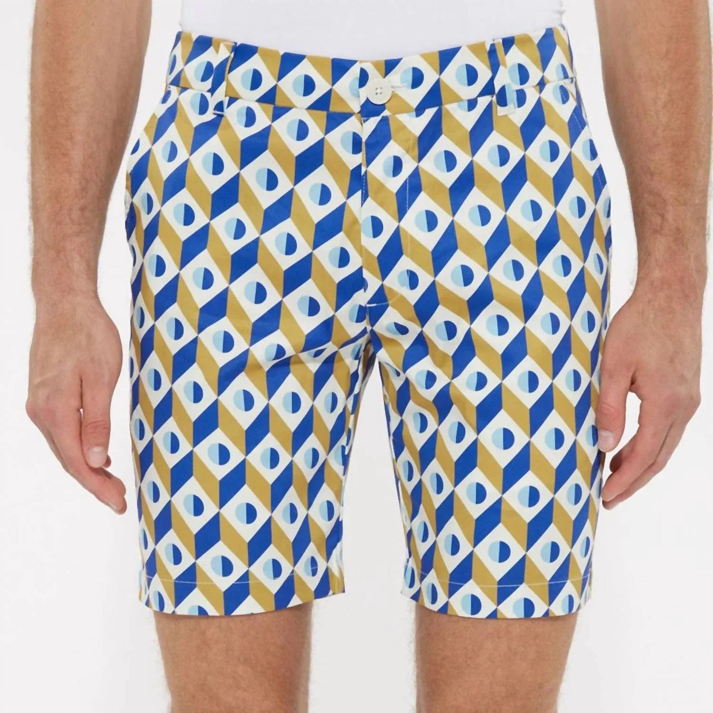 Herren-Shorts aus Webstoff mit Print