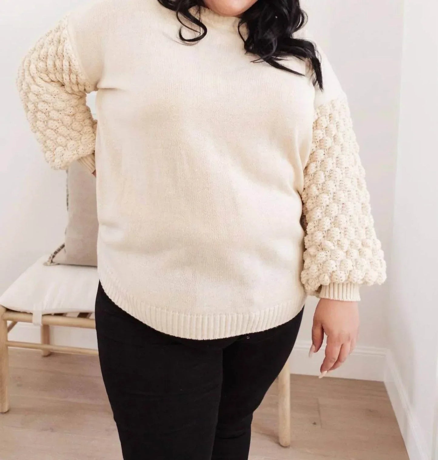 Sprudelnder B-Pullover