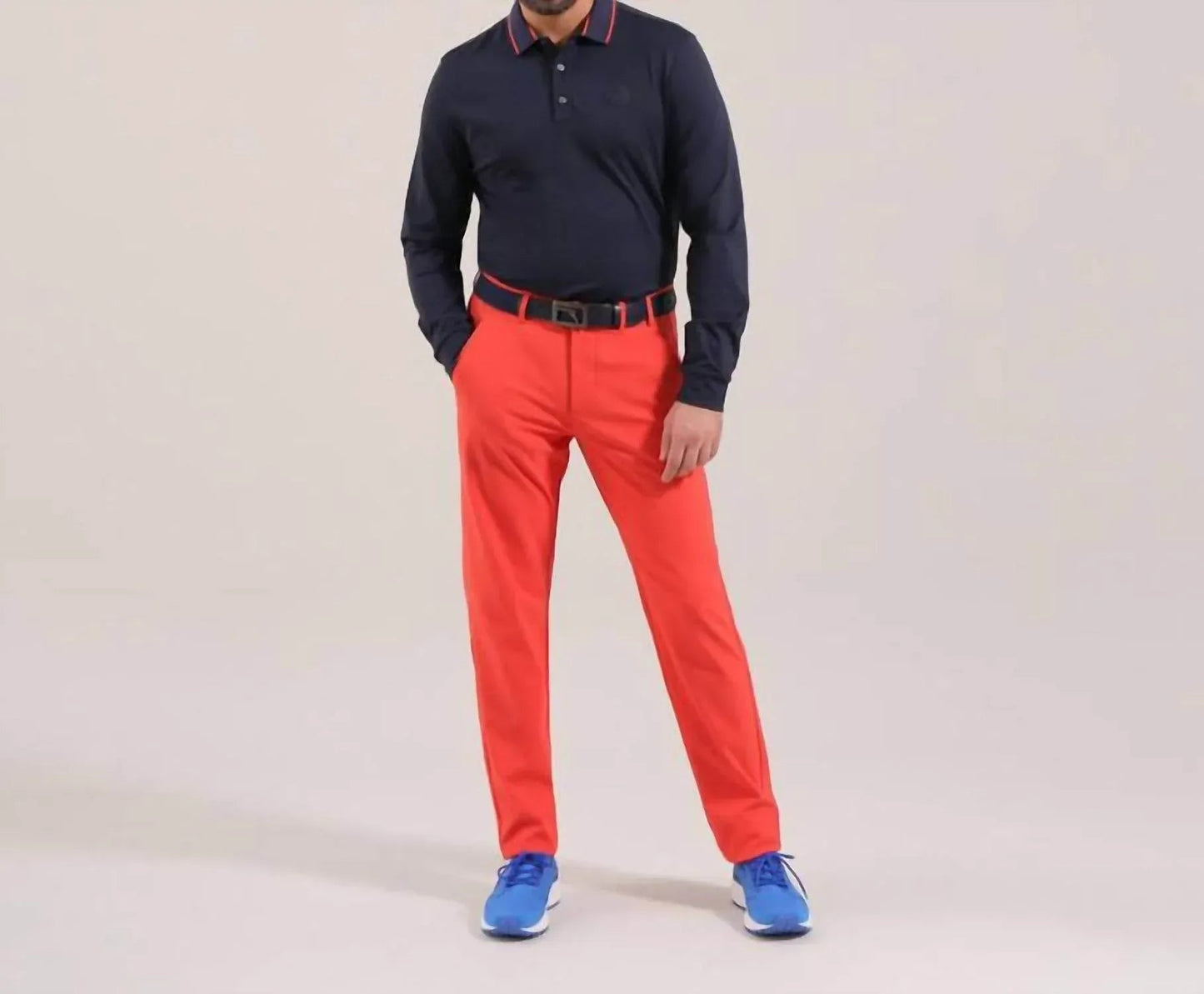 Men's Annuncio Long Sleeve Thermal Polo