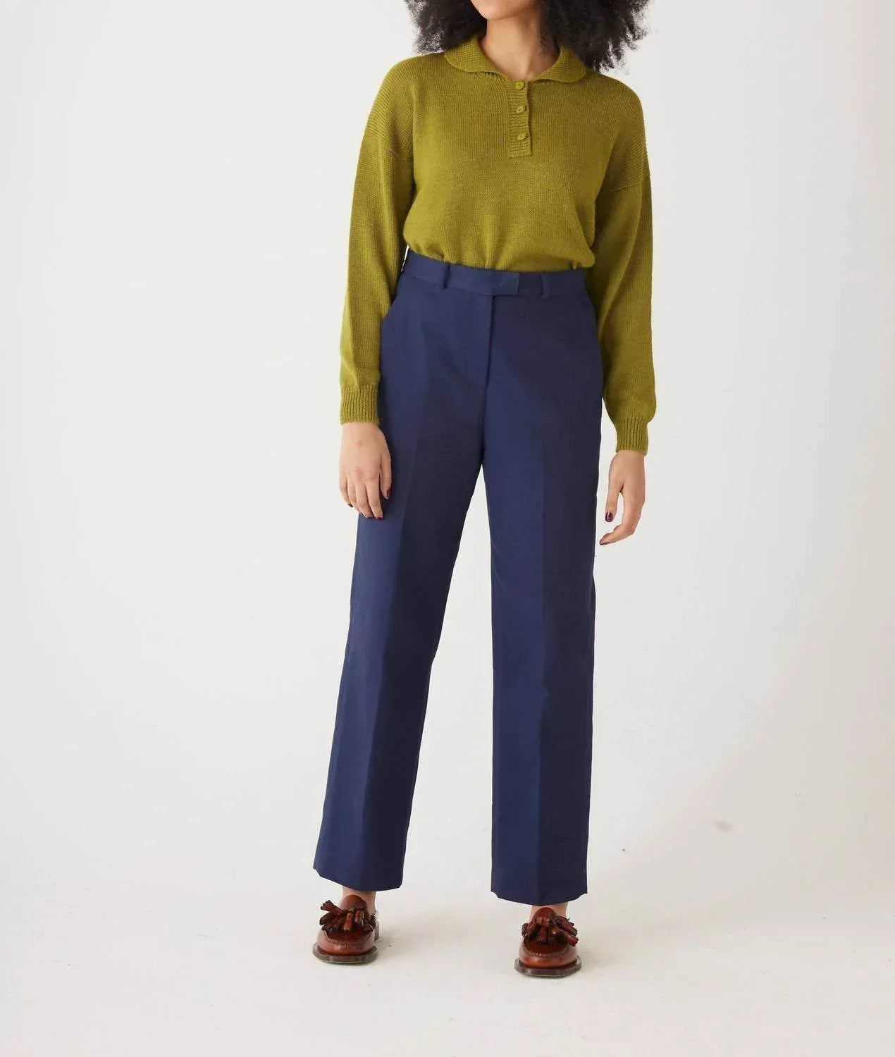 Piper Cotton Twill Full Length Pants