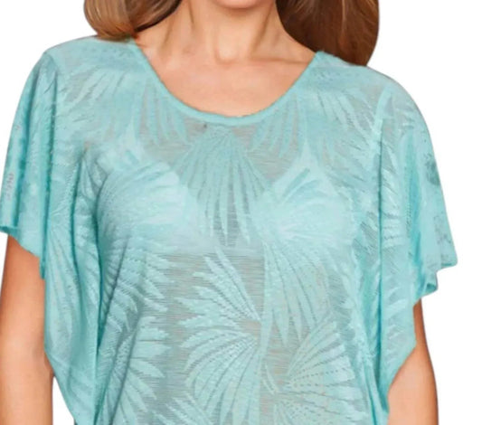 Flutter Sleeve Tunic Cover Up