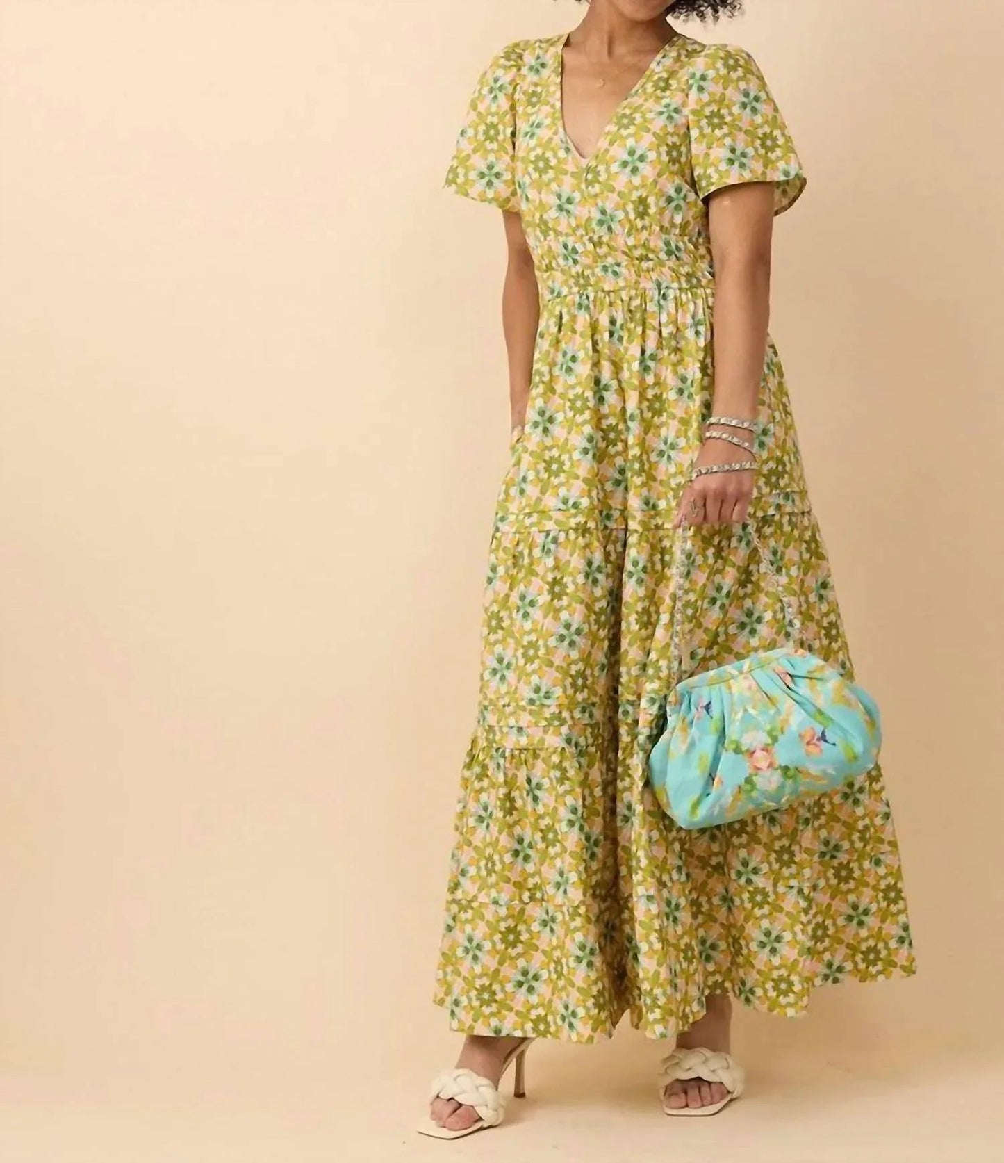 Poppy Deep V Maxi Dress