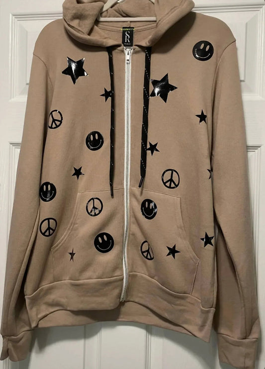 Women's Dotty Zip Up Hoodie