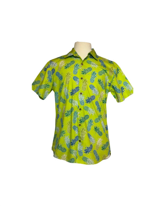 Boys Pineapples S/s "kalani" Aloha Shirt