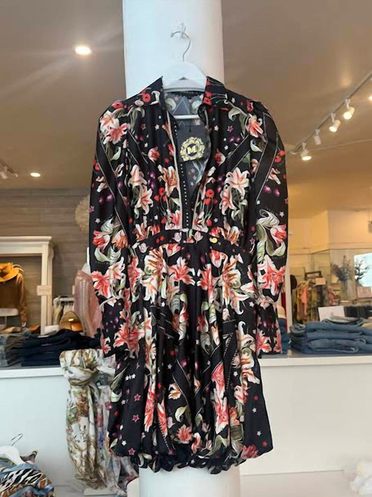 Women's Flowers Velute Dress