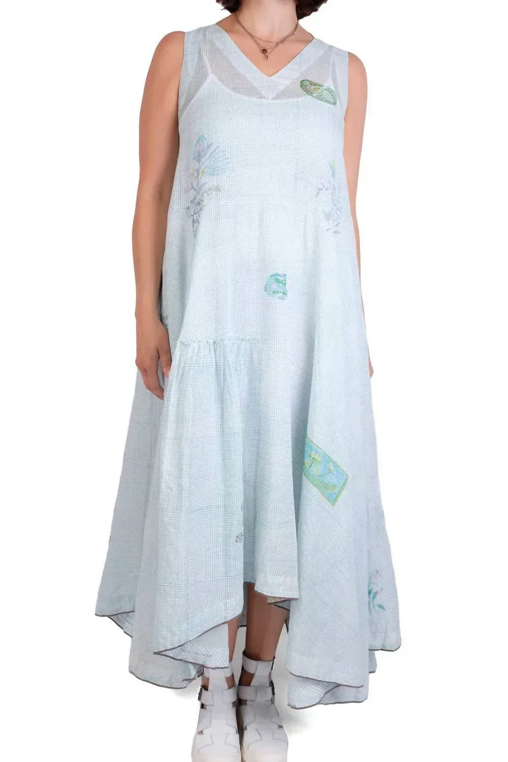 Sleeveless V-neck Dress
