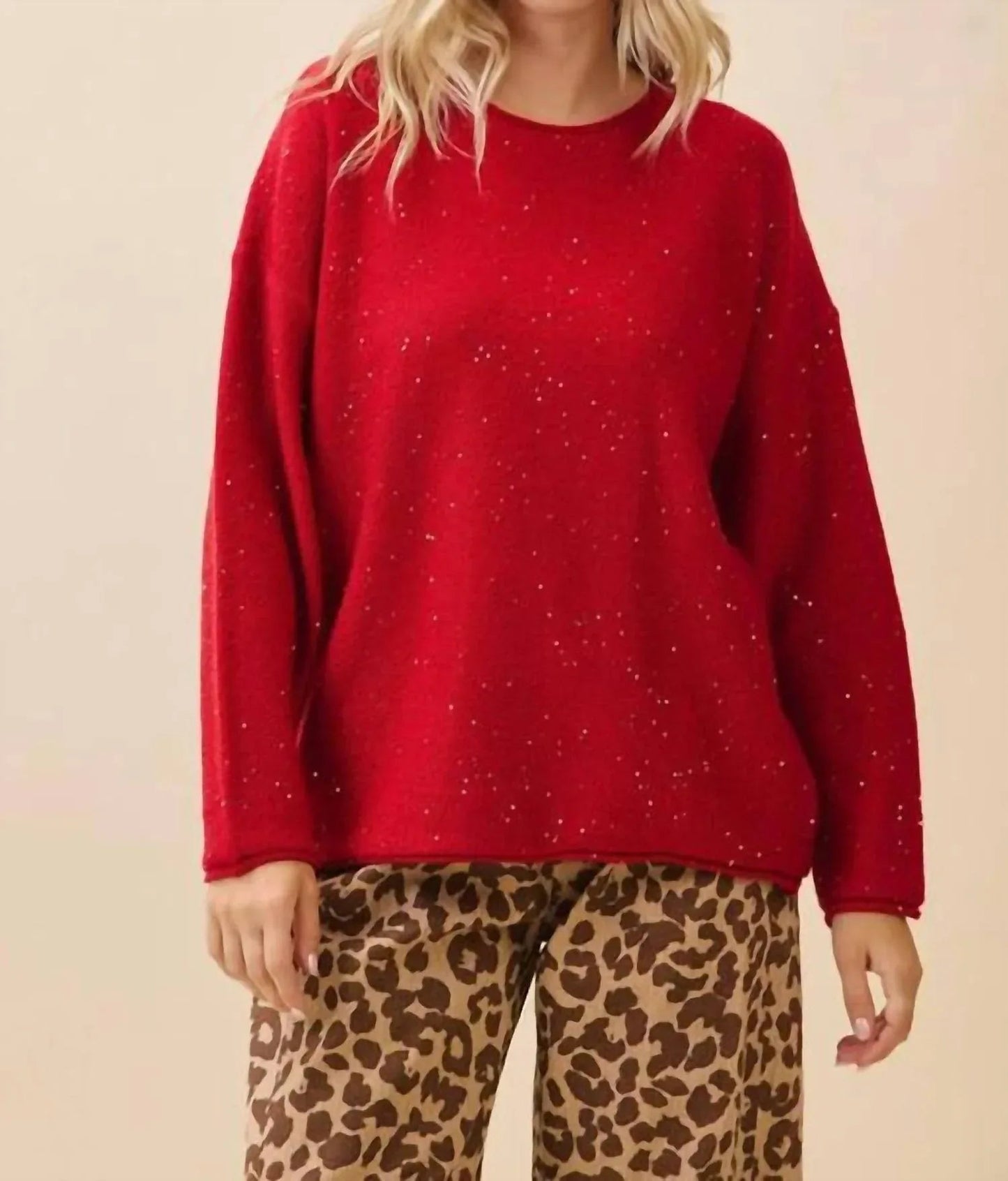 Ruby-Glanz-Pullover