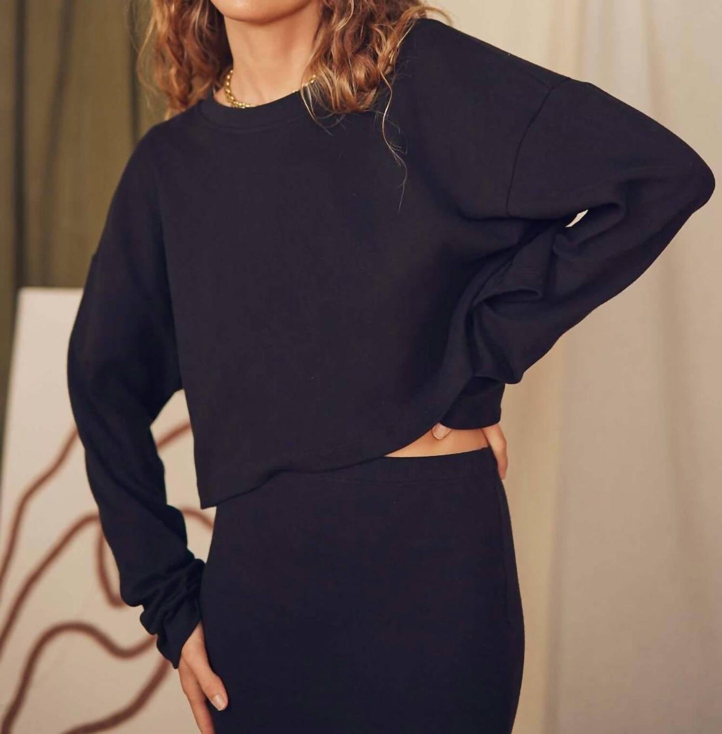 Crop-Top aus Bio-Baumwolle