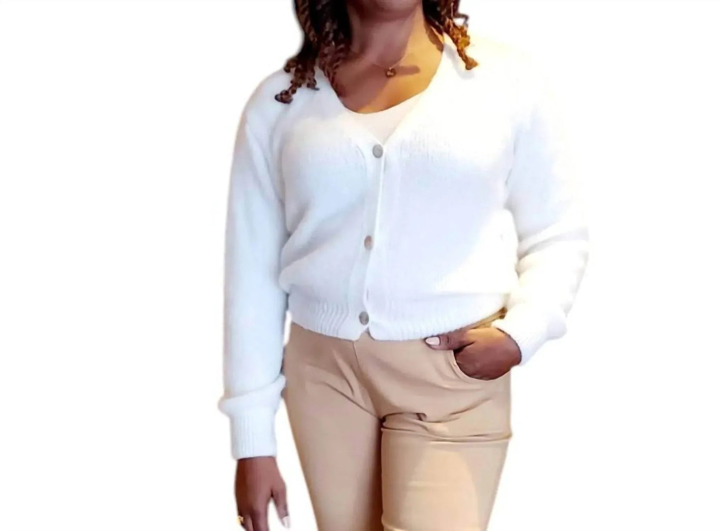 Winter Cloud Soft Mohair Cardigan Top