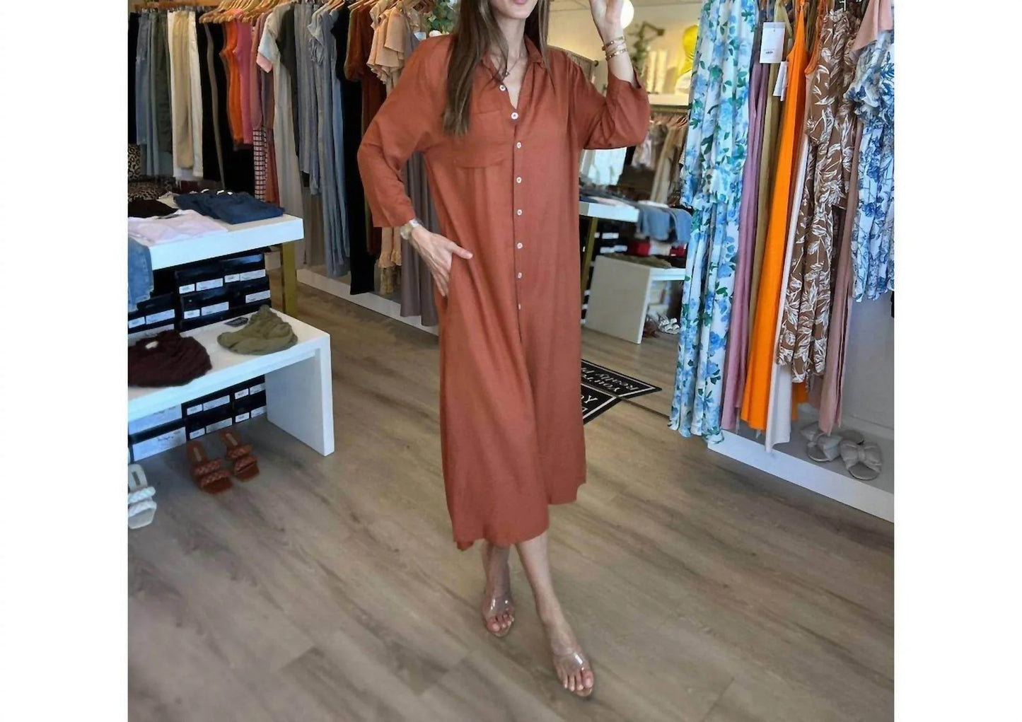 Maxi Shirt Dress