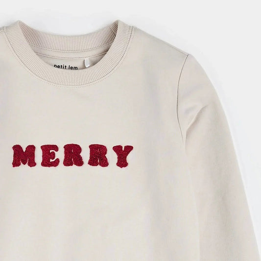 Mädchen Merry Varsity Strick-Sweatshirt