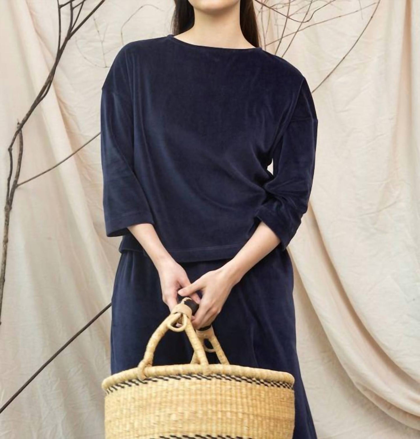Divya Bio-Baumwoll-Velours-Top