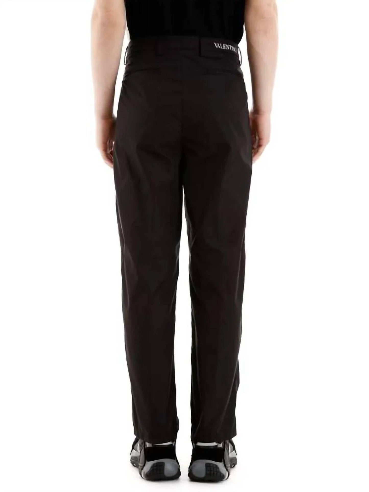 Waist Logo Print Nylon Pants