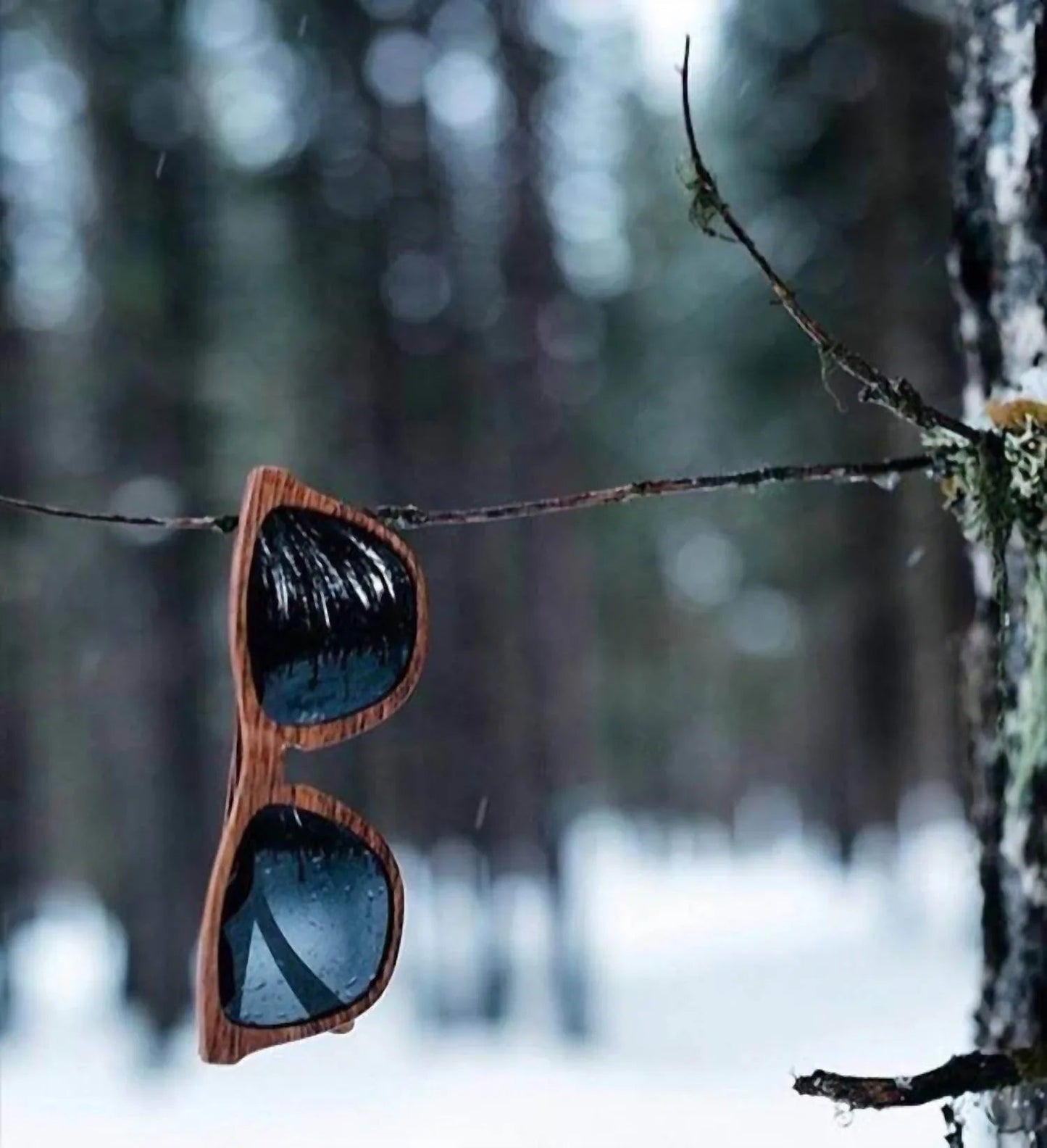 Holzmaserung Polarisierte Premiums Schwarze Gläser